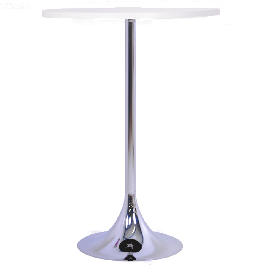 Table haute mange debout blanc 80cm 